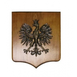 Godło na desce bukowej - małe 30 cm x 35 cm